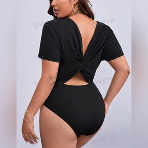 Black bodysuit from SHEIN Plus size